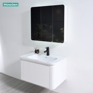 Ảnh công trình thực tế Tủ Lavabo Nhựa PVC Mowoen MW2823-80 800mm Chậu 4 Viền Chống Tràn
