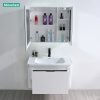 Tủ Lavabo Nhựa PVC Mowoen MW2823-80 800mm Chậu 4 Viền Chống Tràn - ảnh 4