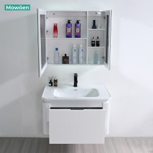 Ảnh công trình thực tế Tủ Lavabo Nhựa PVC Mowoen MW2823-80 800mm Chậu 4 Viền Chống Tràn