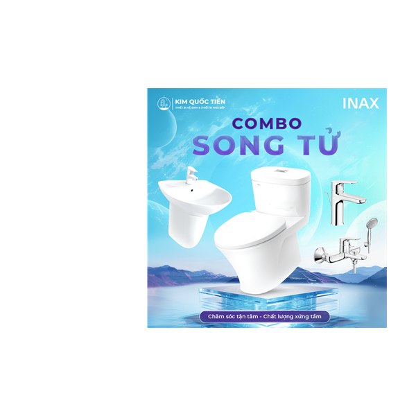 Combo Thiết Bị Vệ Sinh INAX Song Tử Kim Quốc Tiến