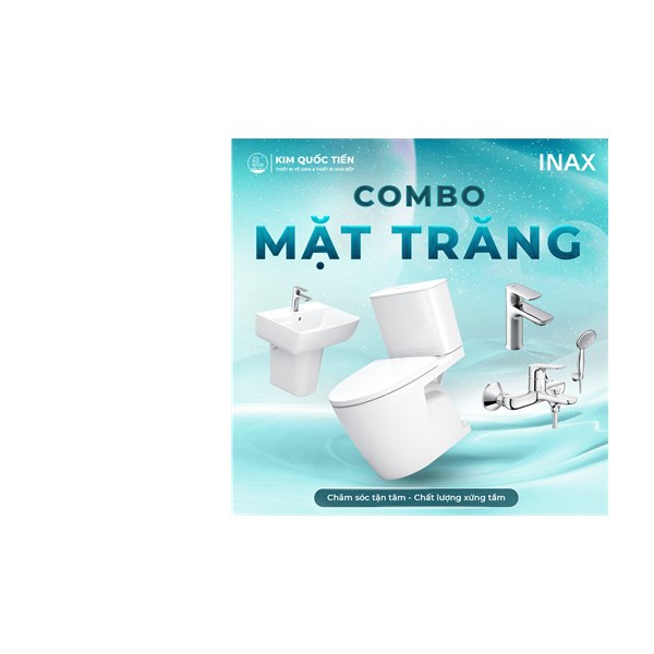 Combo Thiết Bị Vệ Sinh INAX Mặt Trăng Kim Quốc Tiến
