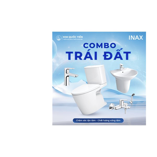 Combo Thiết Bị Vệ Sinh INAX Trái Đất Kim Quốc Tiến