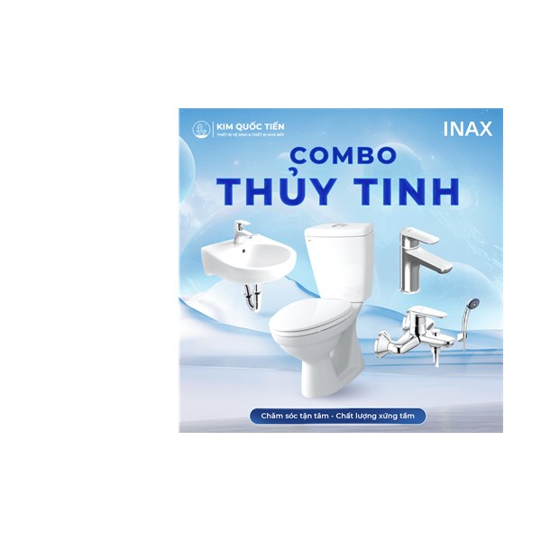 Combo Thiết Bị Vệ Sinh INAX Thuỷ Tinh Kim Quốc Tiến
