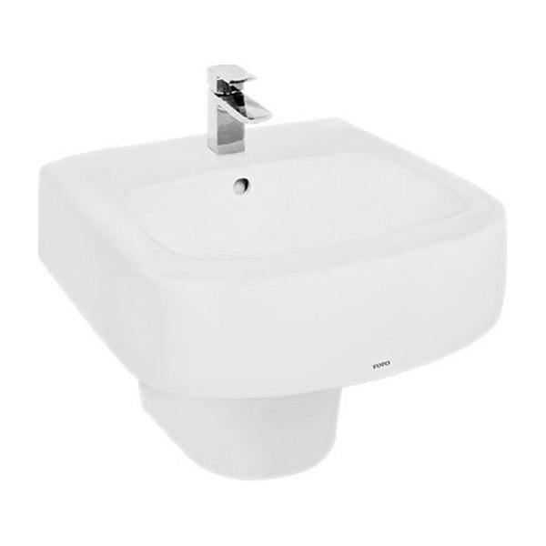 Chậu Rửa Mặt Lavabo TOTO LHT767CR#XW Treo Tường Chân Ngắn
