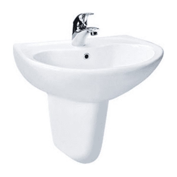 Chậu Rửa Mặt Lavabo TOTO LHT240CS#W Treo Tường Chân Ngắn