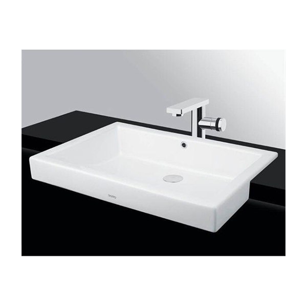 Chậu Rửa Mặt Lavabo TOTO LW646JW/F#W Bán Âm Bàn