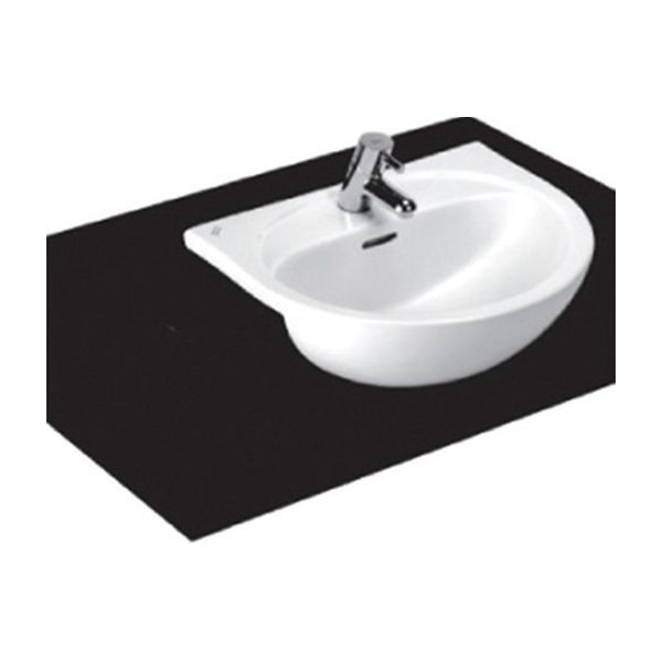 Chậu Rửa Lavabo AMERICAN 0518-WT Bán Âm Bàn