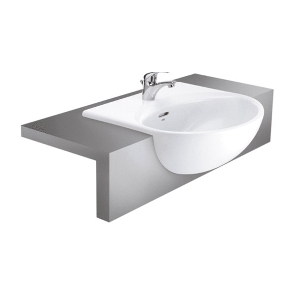 Chậu Rửa Lavabo COTTO C021 Helen Bán Âm Bàn