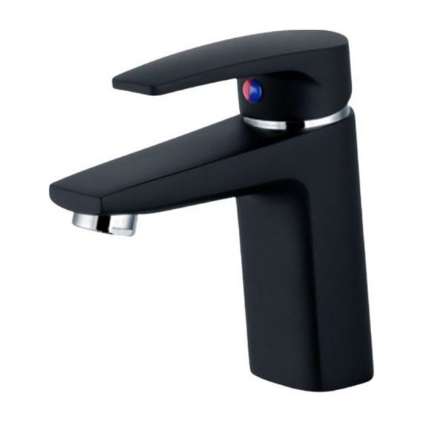 Vòi Lavabo CAESAR B390CBU Nóng Lạnh Xả Nhấn Màu Đen