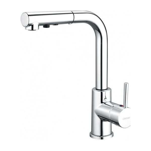 Vòi Bếp CAESAR K915C Nóng Lạnh Rút Dây