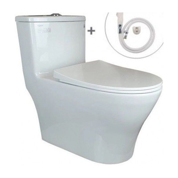 Bồn Cầu VIGLACERA V36 1 Khối Nắp Êm Tặng Xịt