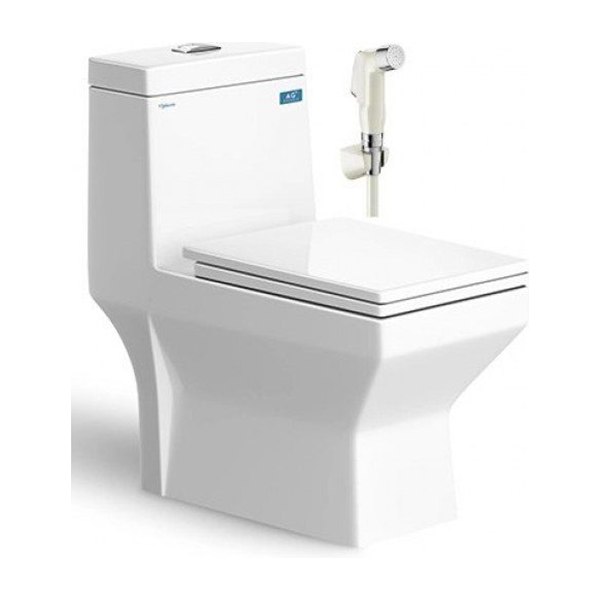 Bồn Cầu VIGLACERA V42 1 Khối Nắp Êm Tặng Xịt