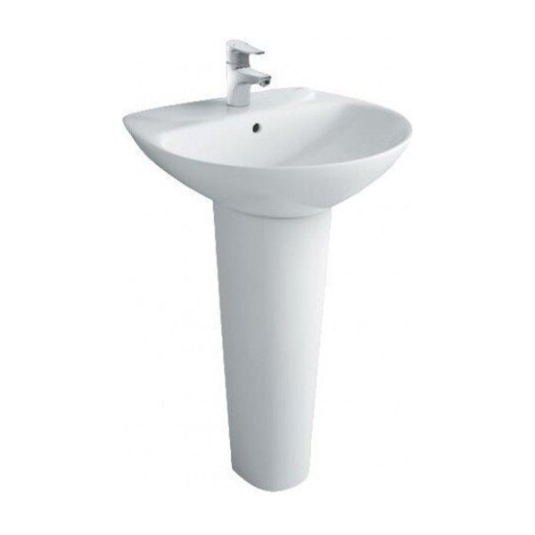 Chậu Rửa Lavabo INAX L-285V/L-288VD Kèm Chân Dài Treo Tường