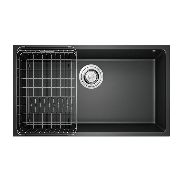 Chậu Rửa Chén KONOX NAROS 760S Black Đá Granite 760mm