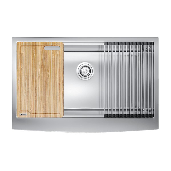 Chậu Rửa Chén KONOX KN8051AS Curve Inox 1 Hộc
