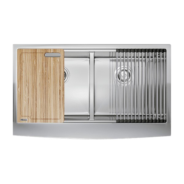 Chậu Rửa Chén KONOX KN8751DA Curve 2 Hộc