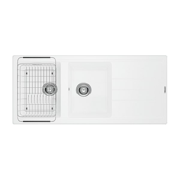 Chậu Rửa Chén KONOX PHOENIX 1160 White Silver Màu Trắng