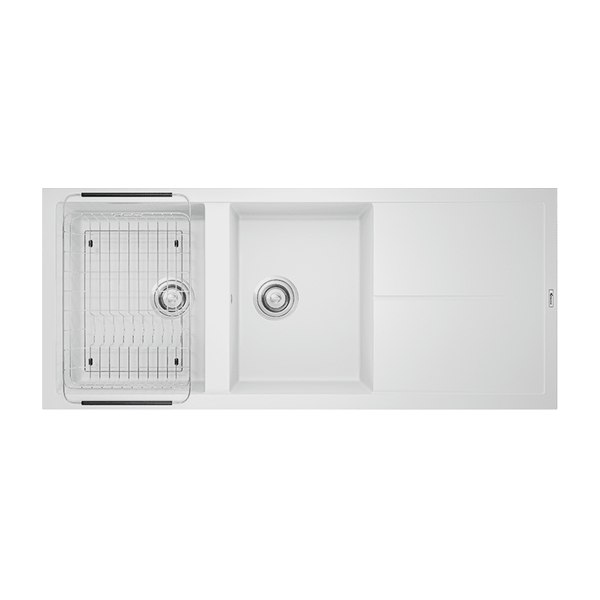 Chậu Rửa Chén KONOX LIVELLO 1160 White Silver Màu Trắng