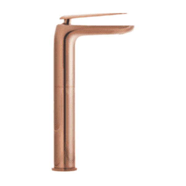 Vòi Lavabo BELLO BL - 600206HG Nóng Lạnh Cổ Cao Màu Vàng Hồng