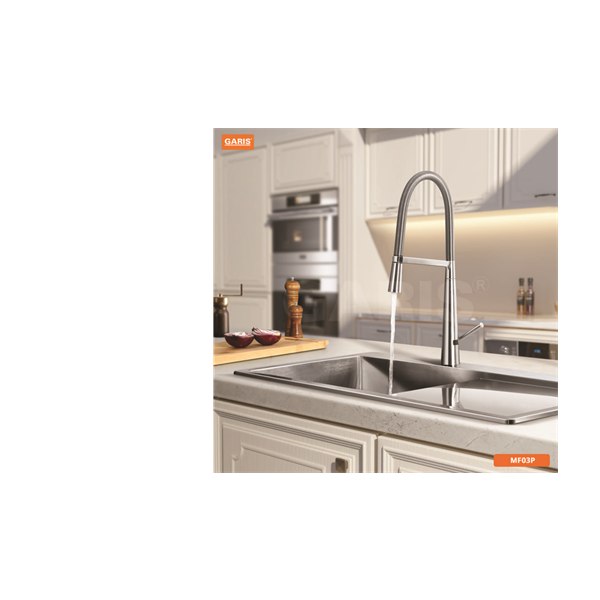 Vòi Rửa Chén GARIS MF03P Nóng Lạnh Đồng Mạ PVD Bóng Mờ