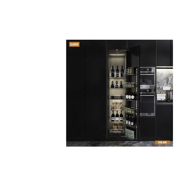 Tủ Đồ Khô GARIS GS6.60E Khay Nan Inox Điện Hóa Xước Mờ 6 Tầng 60cm