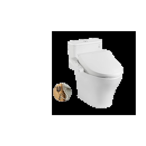 Bồn cầu điện tử TOTO MS857DW18 1 khối kèm nắp rửa điện tử WASHLET dòng C2 cơ bản – TCF23710AAA