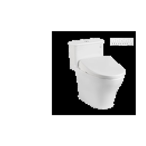 Bồn cầu điện tử TOTO MS857CDW23 1 khối kèm nắp rửa điện tử WASHLET dòng S7 – TCF47360GAA