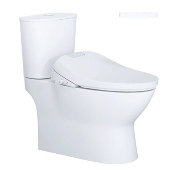 Bồn cầu 2 khối nắp điện tử Caesar CD1320/TAF610H