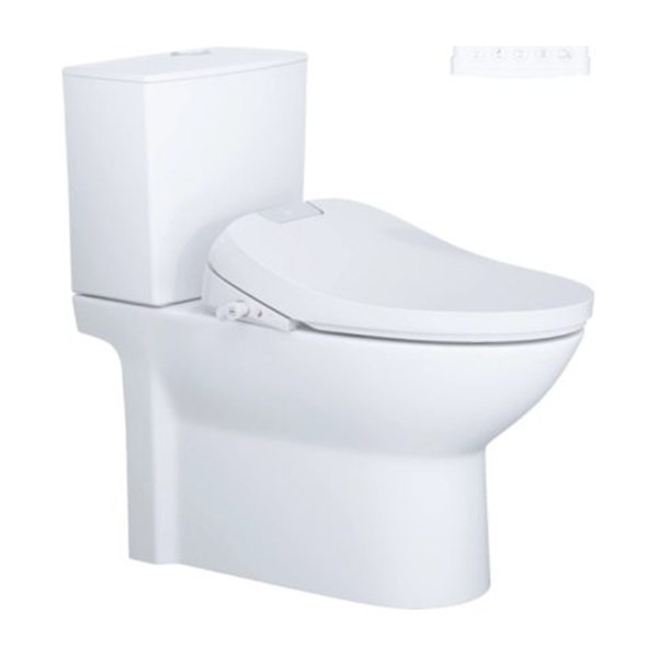Bồn cầu 2 khối nắp điện tử Caesar CD1340/TAF610H
