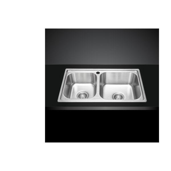 Chậu rửa chén MALLOCA MS 2076EP 2 hộc lắp dương