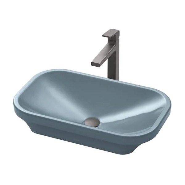 Lavabo đặt bàn TOTO LW630JDW/F#ASB màu xanh tro