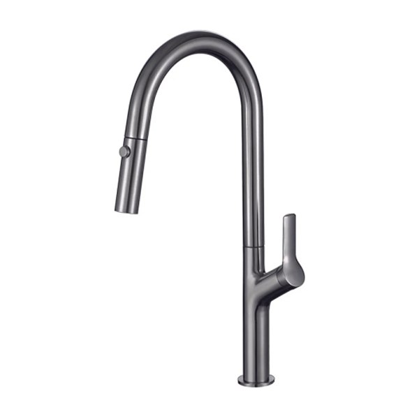 Vòi rửa chén Hafele LUX-P HT25-SH1F449 570.85.046 dây rút màu titan