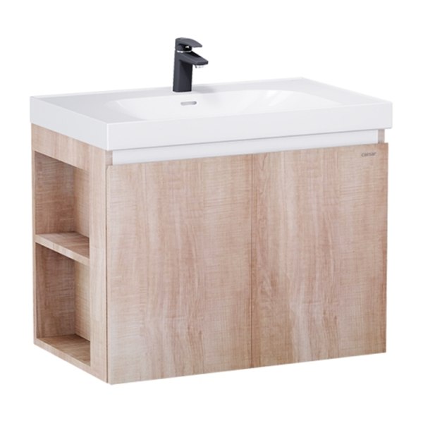 Tủ lavabo Caesar LF5358/EH15358CLW7V 80cm màu vân gỗ hộc trái