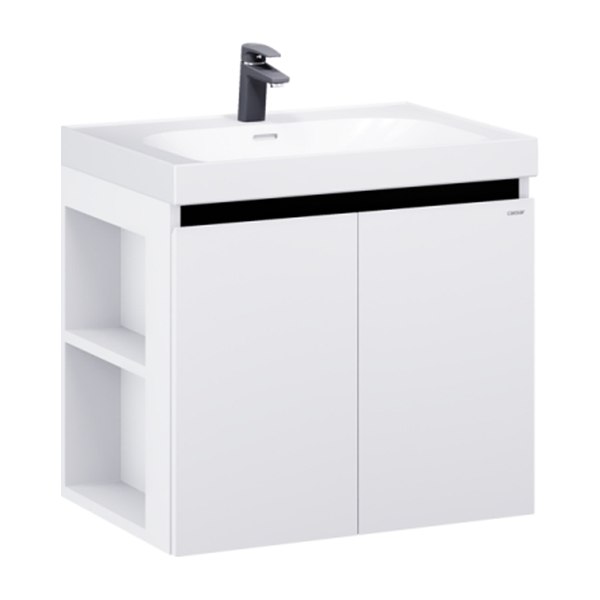 Tủ lavabo Caesar LF5357/EH15357CLV 70cm màu trắng hộc trái