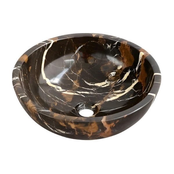 Chậu Rửa Mặt Lavabo Kanly MAR16N Đặt Bàn Đá Tự Nhiên 400x150 mm