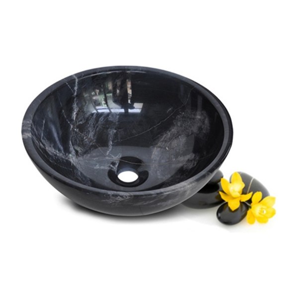 Chậu Rửa Mặt Lavabo Kanly MAR12N Đặt Bàn Đá Tự Nhiên 400x150 mm