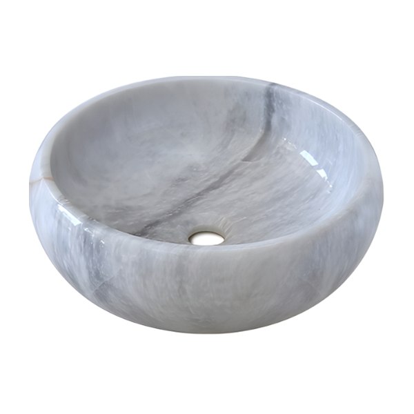 Chậu Rửa Mặt Lavabo Đặt Bàn Kanly MAR123N Đá Tự Nhiên 400x120 mm