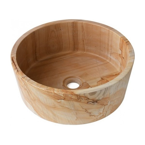 Chậu Rửa Mặt Lavabo Kanly MAR723N Đặt Bàn Đá Marble Tự Nhiên 400x140 mm
