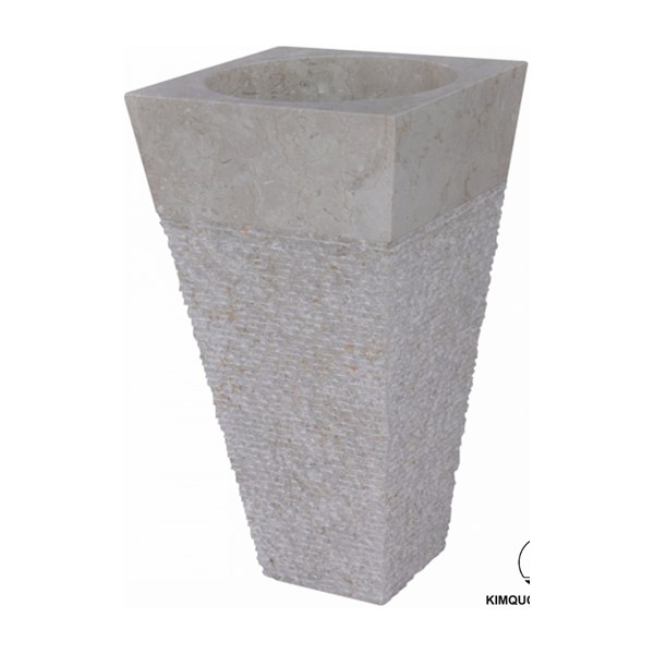 Chậu Rửa Mặt Lavabo Kanly MAR71RI Đặt Sàn Đá Tự Nhiên