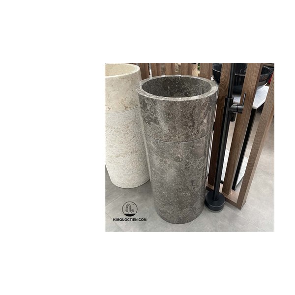 Chậu Rửa Mặt Lavabo Trụ Đứng Kanly MAR74Fi / MAR71Fi Đá Marble Tự Nhiên Indo