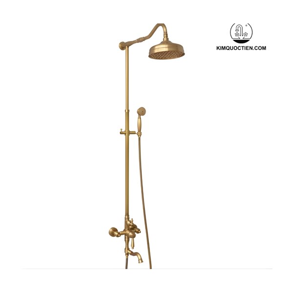 Vòi Sen Cây Kanly GCS11 Nóng Lạnh Cổ Điển Đồng Thau