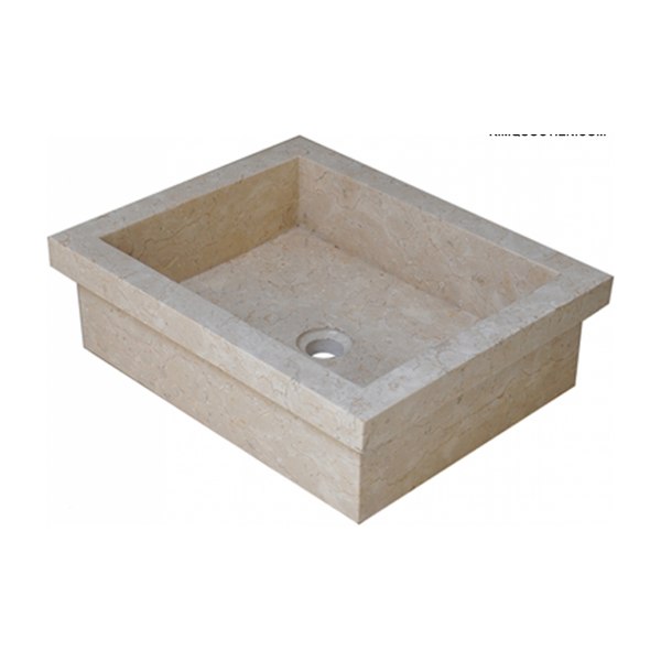 Chậu Rửa Mặt Lavabo Kanly MAR081I Đặt Bàn Đá Marble Tự Nhiên