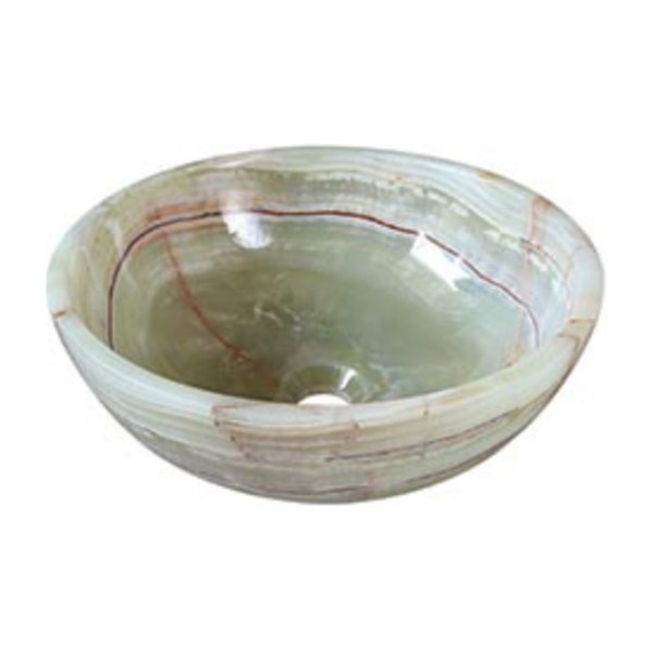 Chậu Rửa Mặt Lavabo Kanly ONY12 Đặt Bàn Đá Marble Tự Nhiên 400x150 mm
