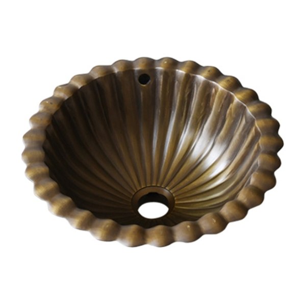 Chậu rửa lavabo Kanly bằng đồng đúc GCL09