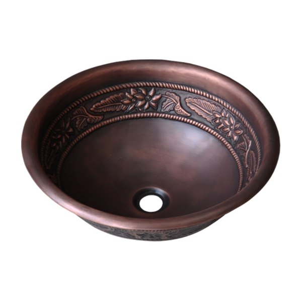 Chậu lavabo đặt bàn Kanly bằng đồng RSC304