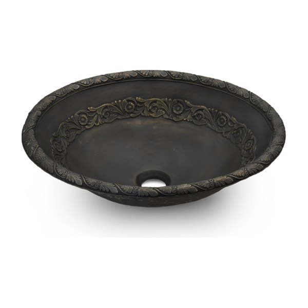 Chậu lavabo đặt bàn Kanly bằng đồng BS045