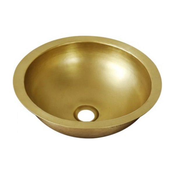 Chậu lavabo Kanly RSC318V đặt bàn đồng thau kiểu cổ tròn 350x120 mm