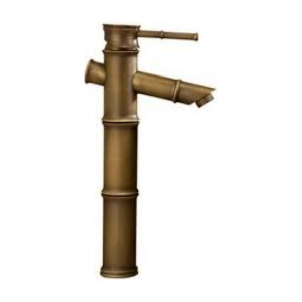 Vòi lavabo Kanly GCA02 nóng lạnh bằng đồng hình đốt tre