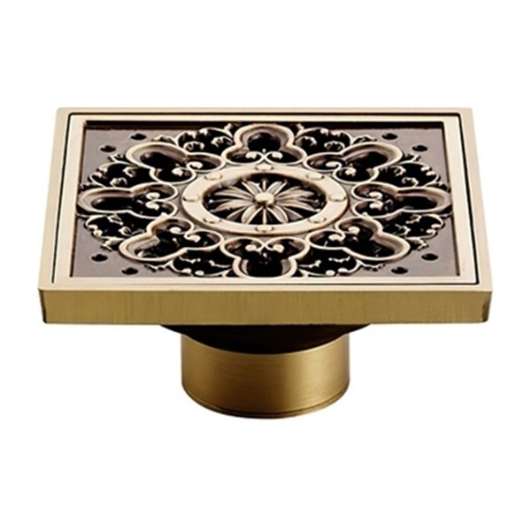 Phễu Thoát Sàn Hoa Văn Kanly GCP04 Bằng Đồng