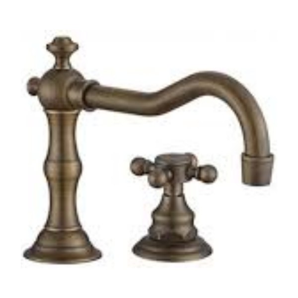 Vòi lavabo nóng lạnh 3 lỗ bằng đồng cổ điển Kanly GCB07